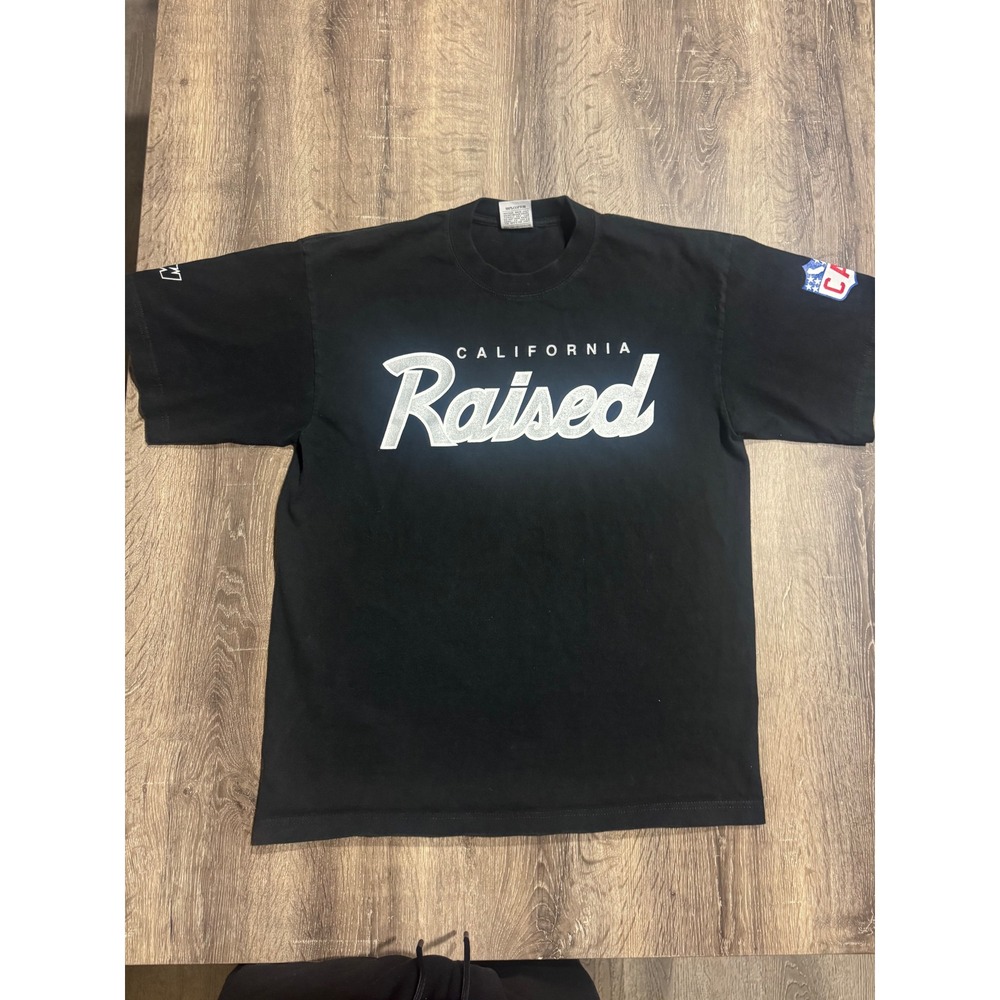 Streetwise California Raised Graphic T-Shirt Black Mens Large Short Sleeve Tee